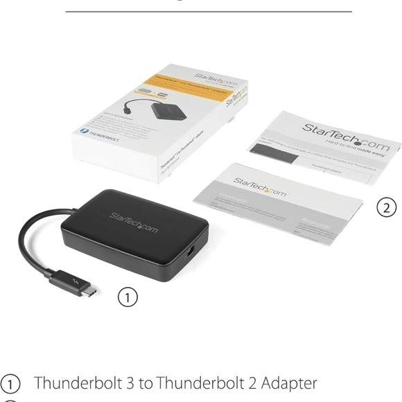 COPY - Thunderbolt 3 to Thunderbolt 2 Adapter (Non-Reversible) - TB3 Laptop to … - Picture 4 of 7